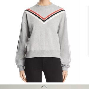 Rebecca minkoff Riley chevron Sweatshirt BNWT sz M Kansas City Chiefs Swift